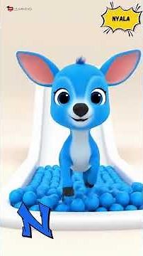 A to Z Baby Animals 🐾🌈 | Learn Colors & Animals for Kids | Fun Preschool Animation #shorts #abcd