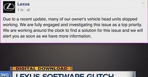 Lexus drivers report navigation system issues