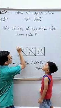 1st Grade Math - How many triangles are there? #maths #mathteacher