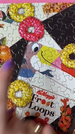 ￼Satisfying Puzzle Clicks 🥣 #asmr #oddlysatisfying #puzzle #fruitloops
