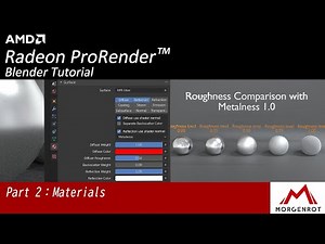 (Blender Tutorial)Part 2 - Materials AMD Radeon™ ProRender Tutorial