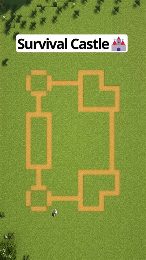 Minecraft Survival Castle🏰 #minecraft #minecraftbuilding #minecraftbuilds #minecrafttutorial