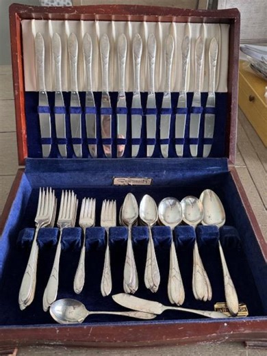 Oneida Community Lady Hamilton 72 Piece Silver Plated Flatware Set - Etsy