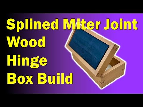 Wood Hinged Boxes Build for Beginners | Splined Miter Corners