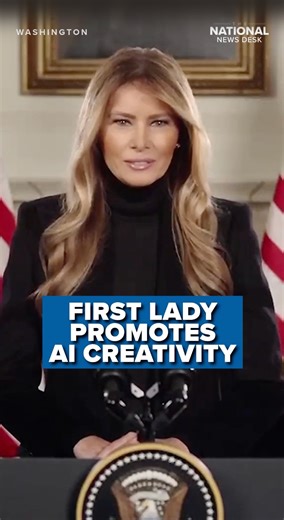 First Lady Melania Trump delivered opening remarks at a virtual “Zoom Ahead: AI for Tomorrow's Leaders" event on Friday. �� The First Lady encouraged Americans to use AI to foster their creativity and reach their dreams. She also warned not to “surrender your thinking to AI." | The National Desk - TND
