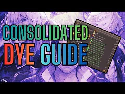 FFXIV 7.5 Dye Guide: How to Consolidate & Save Inventory Space!