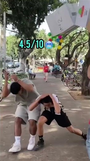 boy is pranked in public the folling box #short