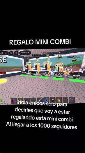 Sorteo Mini Combinación en Roblox