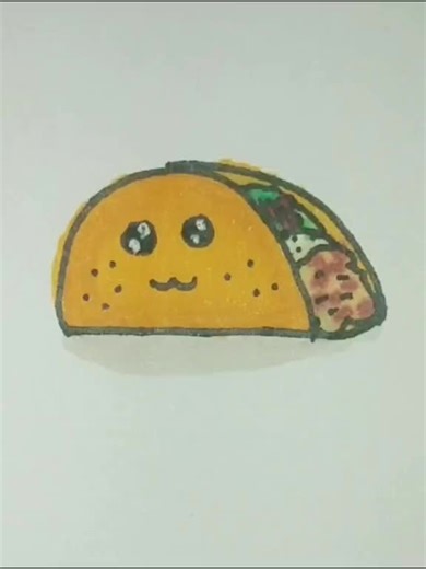 How to draw a Taco #simpledrawing #drawing #howtodraw #drawingtutorial #art #drawingforkids #draw