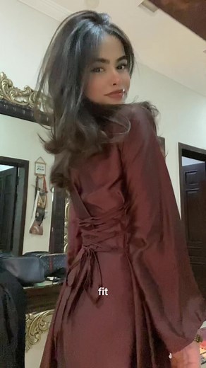 Stunning Maroon Dress Outfit Inspiration