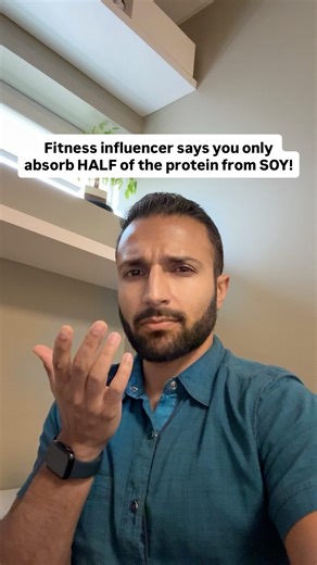 Dr. Matthew Nagra, ND | Fitness influencer claims you only absorb 55% of protein from soy chunks! This was quite a shocking claim by @coachavlean, so I checked... | Instagram