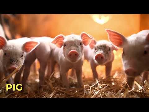 Farm Animal Sounds and Videos | Farm Animals for Children | Barn Animals Domestic Animals