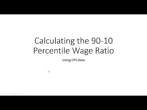 How to Calculate the 90-10 Wage Percentile Ratio