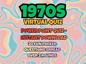 1970s Virtual Quiz (powerpoint Quiz - Instant Download) - Etsy