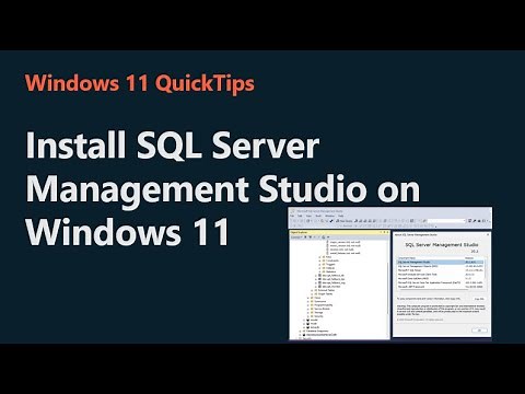 Install SQL Server Management Studio on Windows 11