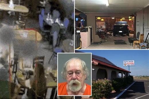 Video shows harrowing moment alleged drunk driver, 73, crashes into social club,  injuring 25 patrons