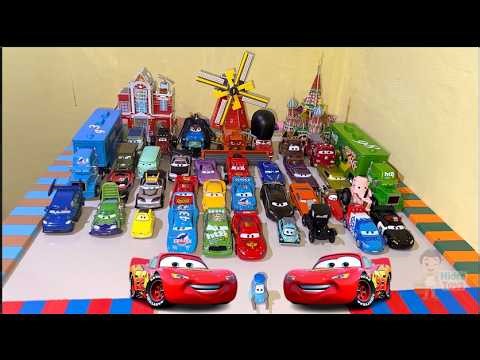 Disney Pixar Cars Water Splash Review 🚗 Lightning McQueen, Professor Zündapp, Cruz Ramirez, & Ramone