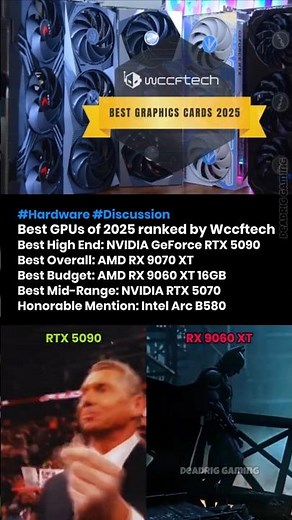 Best GPUs of 2025 ranked