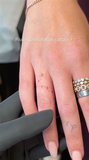 Pisces Constellation Tattoo ♡