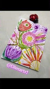 Exprementing water color markers, easy artwork tutorials tutorial for beginners #artist #drawing