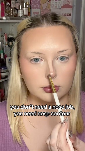 nose contour tutorial #nosecontouring #nosecorrection #snatched #contourtutorial #nosecontour