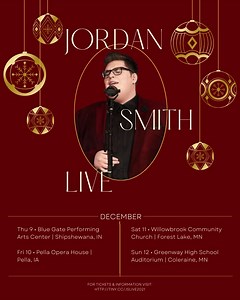 10K views · 630 reactions | Friends! We’re getting so close to celebrating CHRISTMAS together! This is going to be such a fun evening. Click the link and grab your tickets while you still can! >>> https://linktr.ee/therealjordansmith Who’s coming?! | Jordan Smith | Facebook
