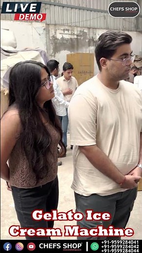 🍨 Live Demo of Gelato Ice Cream Machine | Fresh Gelato Making for Customers