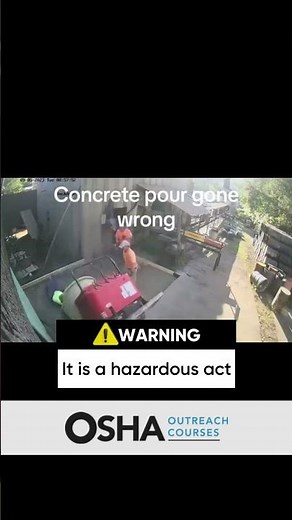 Concrete Pouring Accidents | Unsafe Practice | Construction Safety | #concrete #oshatraining