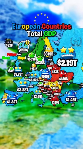 Countries of Europe by Total GDP: A Detailed Map