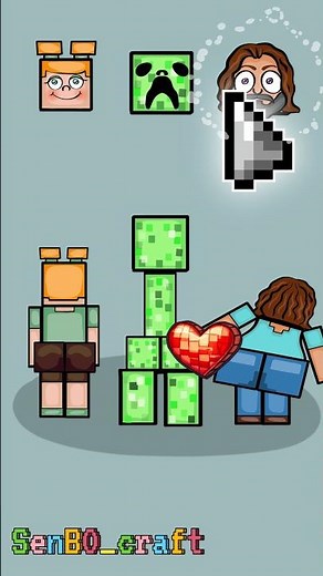 Minecraft Creeper, Alex, and Steve dance for you #Minecraft #Minecraftanimation #animation