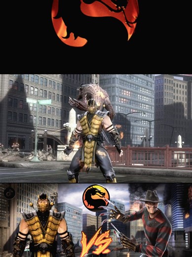 Mortal Kombat 9 Scorpion VS Freddy Krueger #mortalkombat #scorpion #mk #freddykrueger #games
