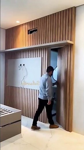 Smart Wooden Hidden Door Design 🔥 | Secret Room Idea!" #woodenfurniture #hiddendoor