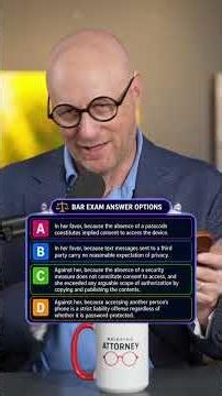 Let Do A Practice Bar Exam Question Together - Bar Exam Question No. 6