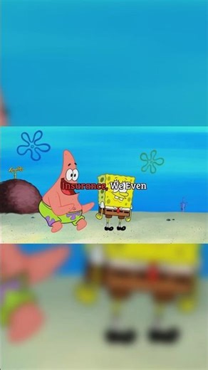 SpongeBob Thinks Life Insurance Makes You Immortal! 💀🤣#shorts