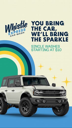 Roll in dirty. Roll out legendary. 🚘✨ #UltimateClean | Whistle Express Car Wash