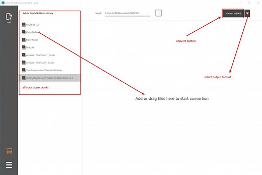 ACSM Converter - Convert ACSM books to epub,pdf,mobi,azw3
