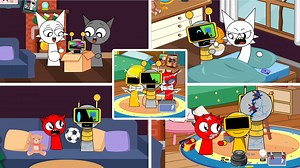 37K views · 639 reactions | Funbot Damaged Saving Wenda X Gray! Raddy and Garnold Fixing Funbot | Incredibox Sprunki | Wan Toons | Facebook