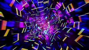 Neon Electric Abstract Motion Loop 4K Seamless Background