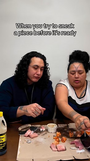 Funny moment with @hovakj #comedy #funny #lol #humour #indigenous #nativeamerican #native #mukbang #food #foodie #yum | Kadlun