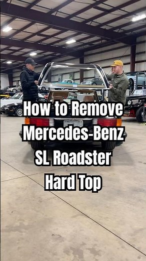 How to remove the top off an R107 generation Mercedes-Benz SL Roadster