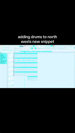 Adding Drums to North West's New Music Snippet