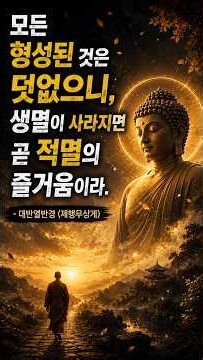 마음의 평화를 위한 힐링용 한글 반야심경 #반야심경 #음성법공양 #마음공부 #법문
