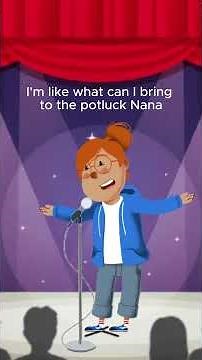 Cartoon Girl Does Stand-Up Comedy | Funny Animated Short 🤣 #shorts