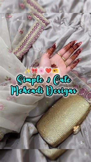 Aesthetic & cute mehendi designs❤✨#mehndi#henna#trending#viral#shortsvideo#new#youtubeshorts