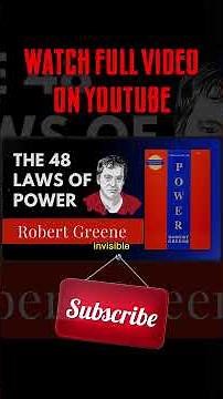 48 Laws of Power by Robert Greene ⚡ The Untold Power Secrets Explained (Full Breakdown)