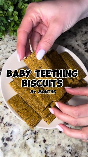 Homemade Baby-Friendly Teething Biscuits for 8 Months