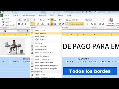 NOMINA DE PAGO EN EXCEL