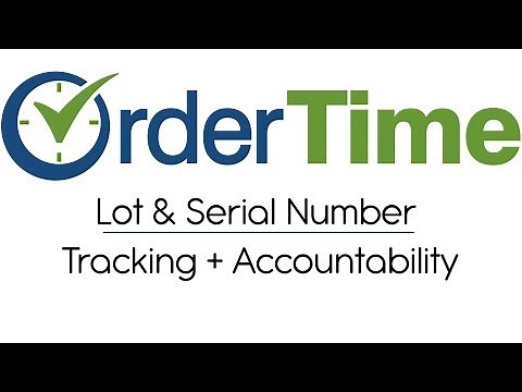 Lot & Serial Number Tracking Demo