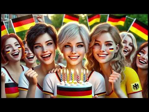 🎂 German Happy Birthday Song 🇩🇪 Zum Geburtstag viel Glück | FREE Birthday Music