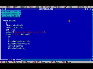 Implementation of Bisection Method through C
